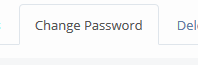 User profile - Change Password