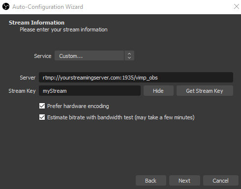 How do I connect OBS Studio to VIMP? - VIMP Support