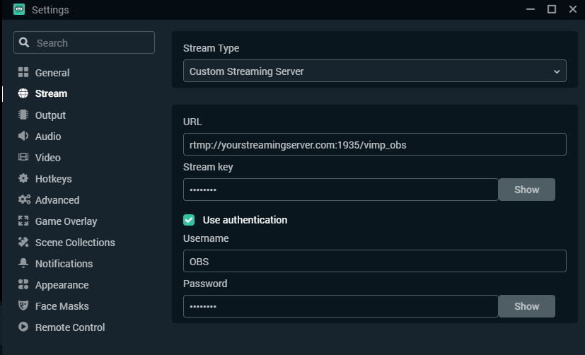 wowza streaming engine admin url